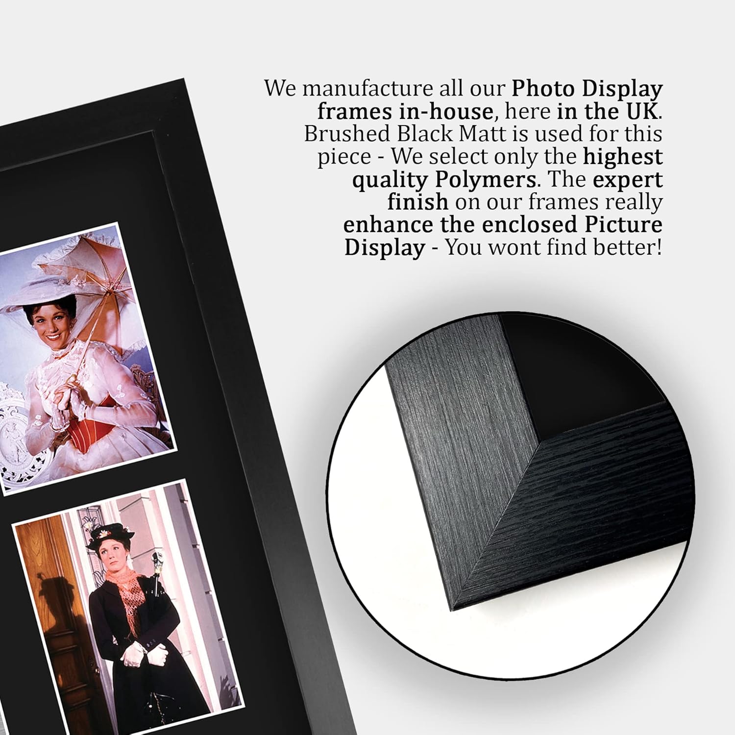 HWC Trading Julie Andrews Mary Poppins 16 x 12 inch (A3) Printed Gifts Signed Autograph Picture for Movie Memorabilia Fans - 16" x 12" Framed