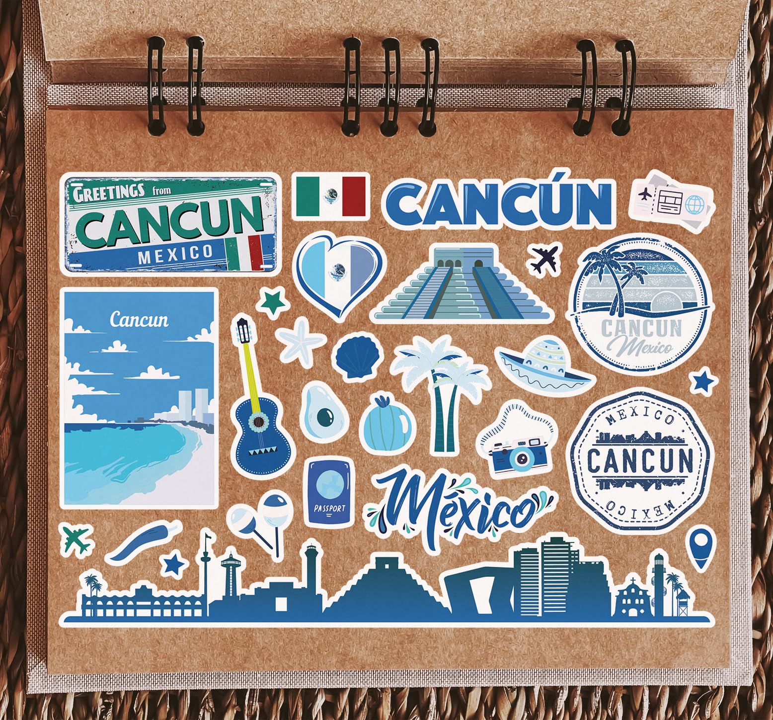 Feuille D'autocollants A5 Marseille En Vinyle - Monuments De France