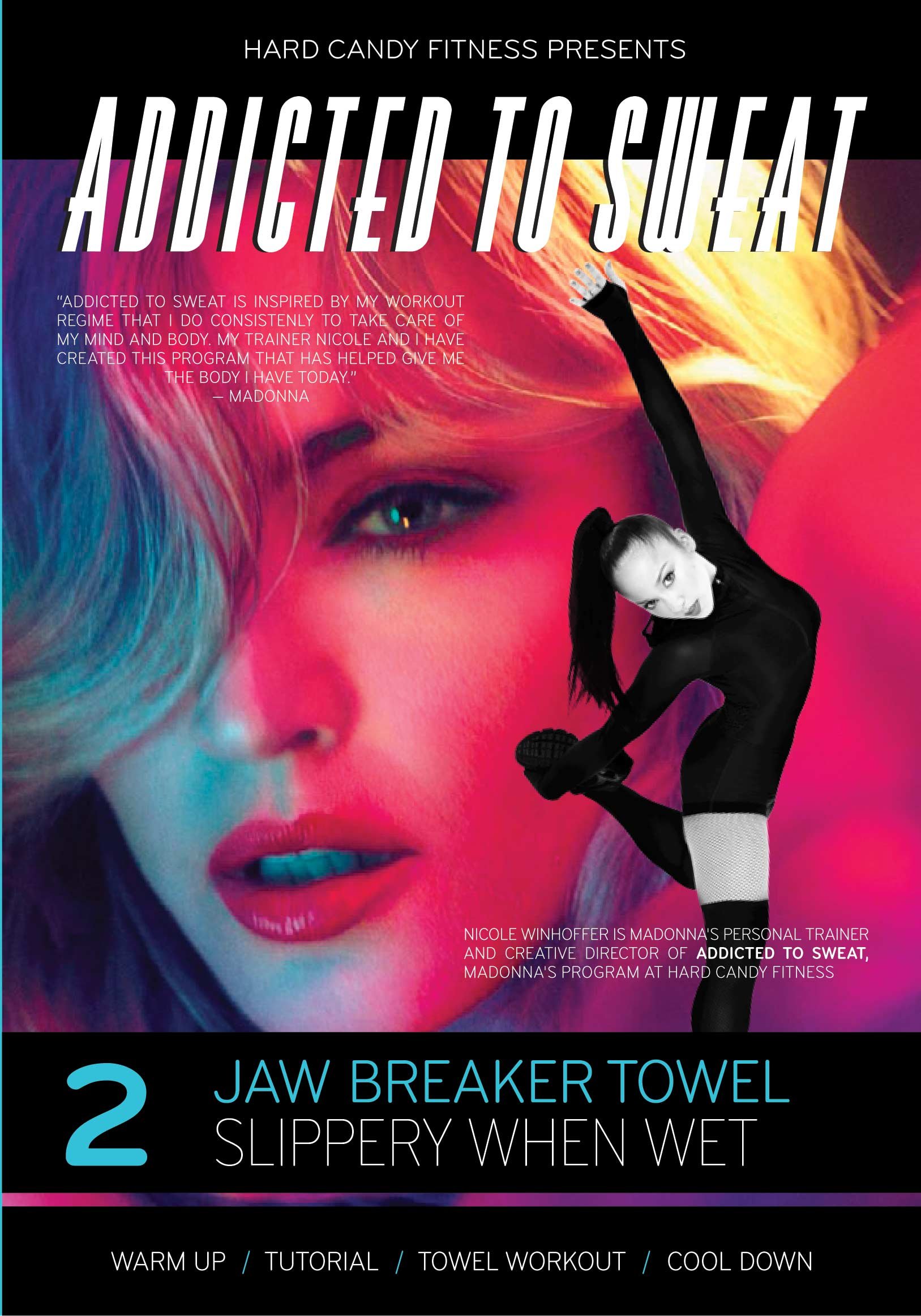 Addicted to Sweat DVD 2 ATS entrenamiento con toalla y disco para fitness en casa