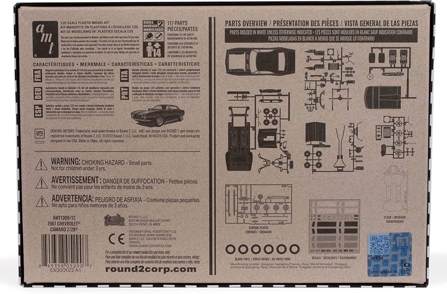 Amazon | AMT 1/25 シェビー カマロ Z28 1967 プラモデル Amazon | AMT 1/25 シェビー カマロ Z28 1967 プラモデル