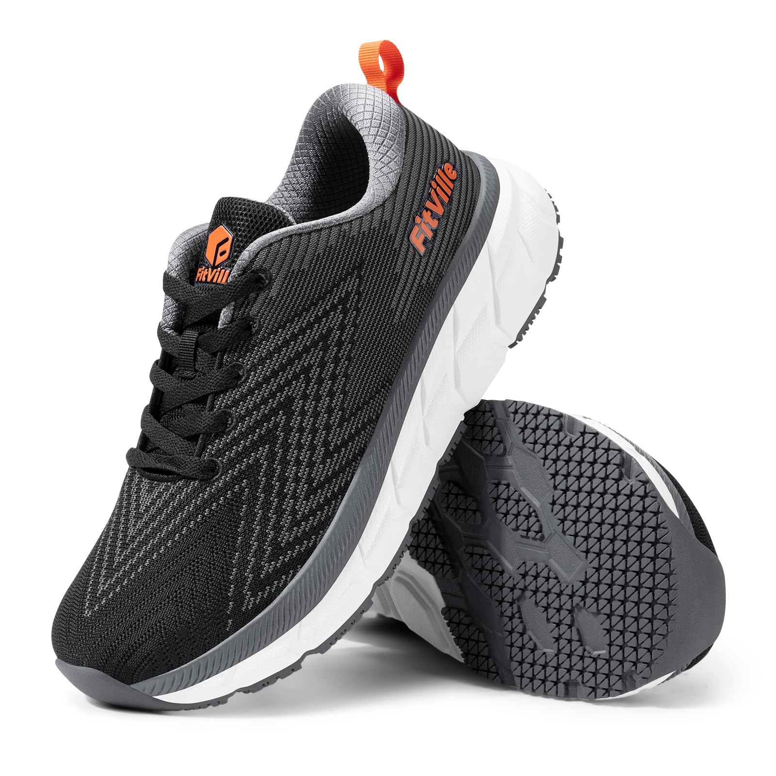 FitVille Extra Weite Laufschuhe Herren Joggingschuhe Gedämpft Sportschuhe Atmungsaktiv Turnschuhe Tennis Fitness Jogging Walkingschuhe