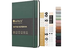 A5 Hardcover Leather Bullet Dotted Journal