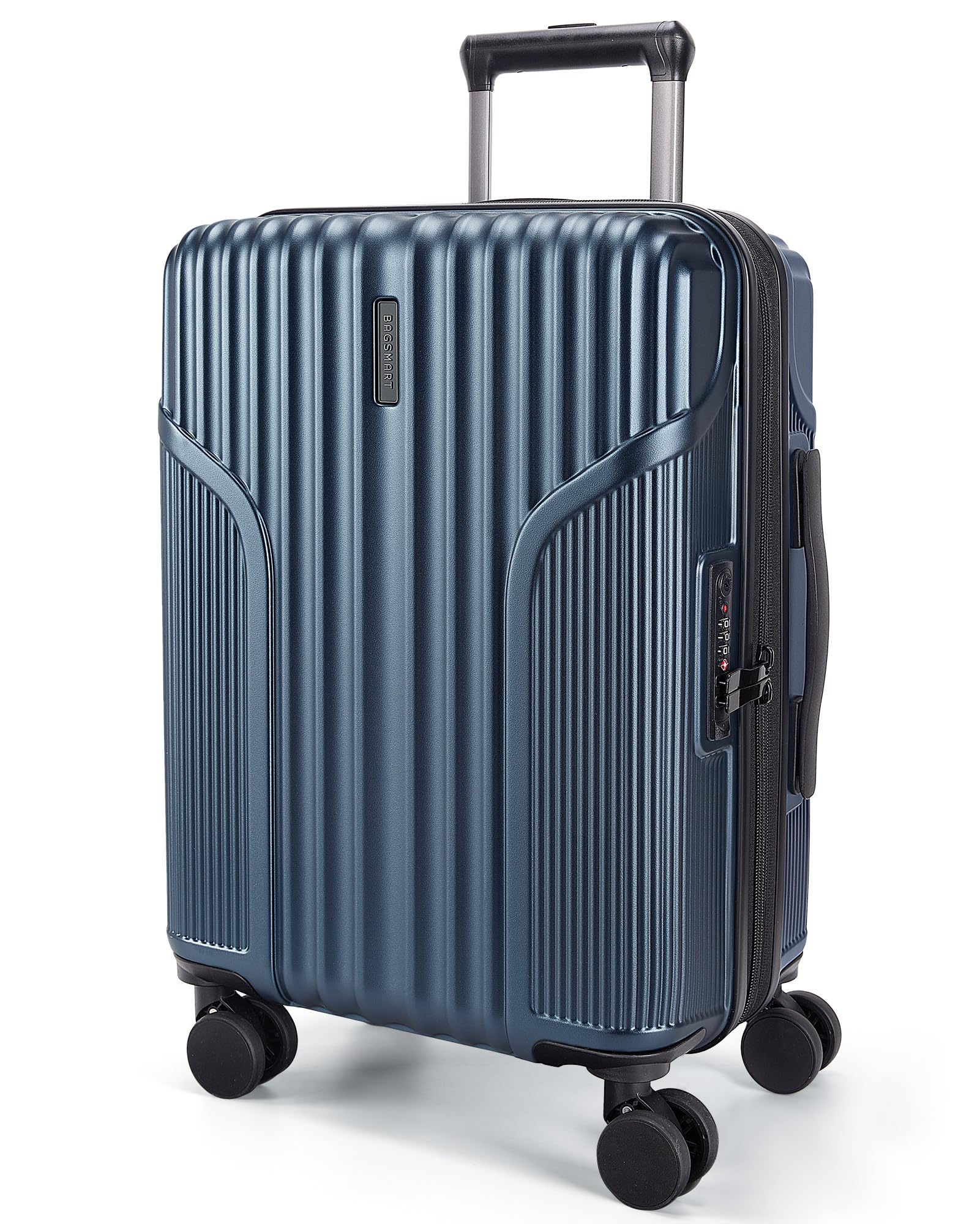 BAGSMART Carry On Luggage 22x14x9 Airline Approved Lightweight luggage with Spinner Wheels 20 Inch Expandable Hardside Carry On