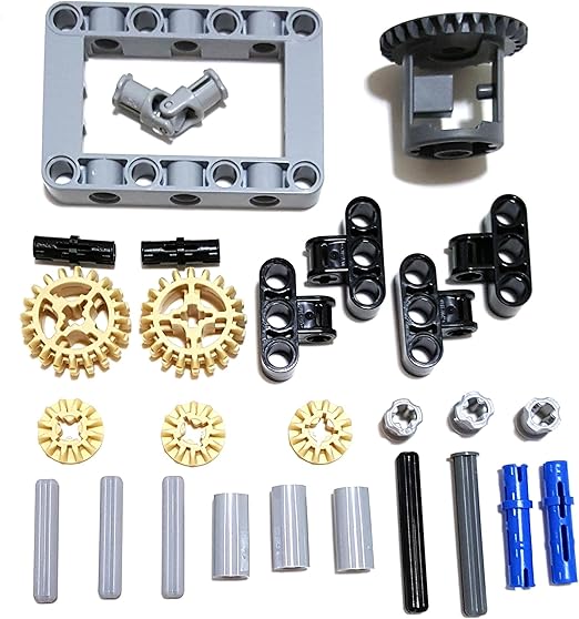LEGO Technic Differential gear box kit (gears, pins, axles, connectors) 27 pieces
