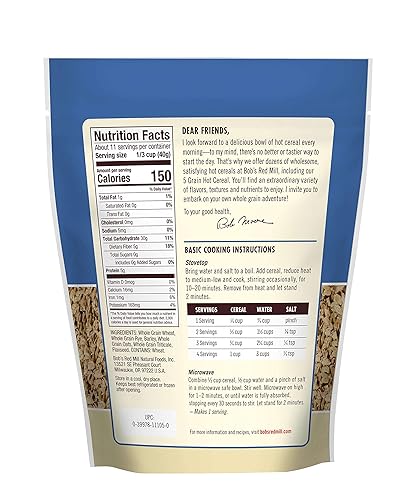 Miniatura 2 de Bob's Red Mill Cereal caliente enrollado de 5 granos, 16 onzas