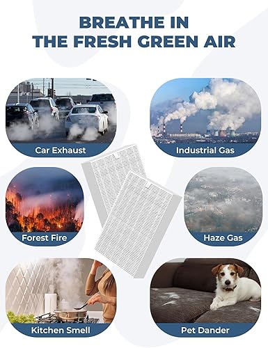 Miniatura 7 de Filtro purificador de aire de repuesto para Honeywell, filtro R HEPA filtro y filtro A de carbono pre-filtro de repuesto para purificador de aire