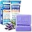 Hermon Powerful Antifungal Ringworm Cream - Effective Treatment for Stubborn Ringworm, Jock Itch, Eczema, Tinea Versicolor, Athlete\'s Foot - for Adults and Kids - 100ml (Cream + 2 Bars-Lavender)