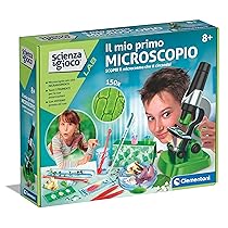 Clementoni – 19347 – Scienza E Gioco Lab – Il Mio Primo Microscopio – Laboratorio Microscopio Ottico 150X, Esperimenti Scientifici per Bambini dagli 8 Anni (Gioco in Italiano), Made in Italy