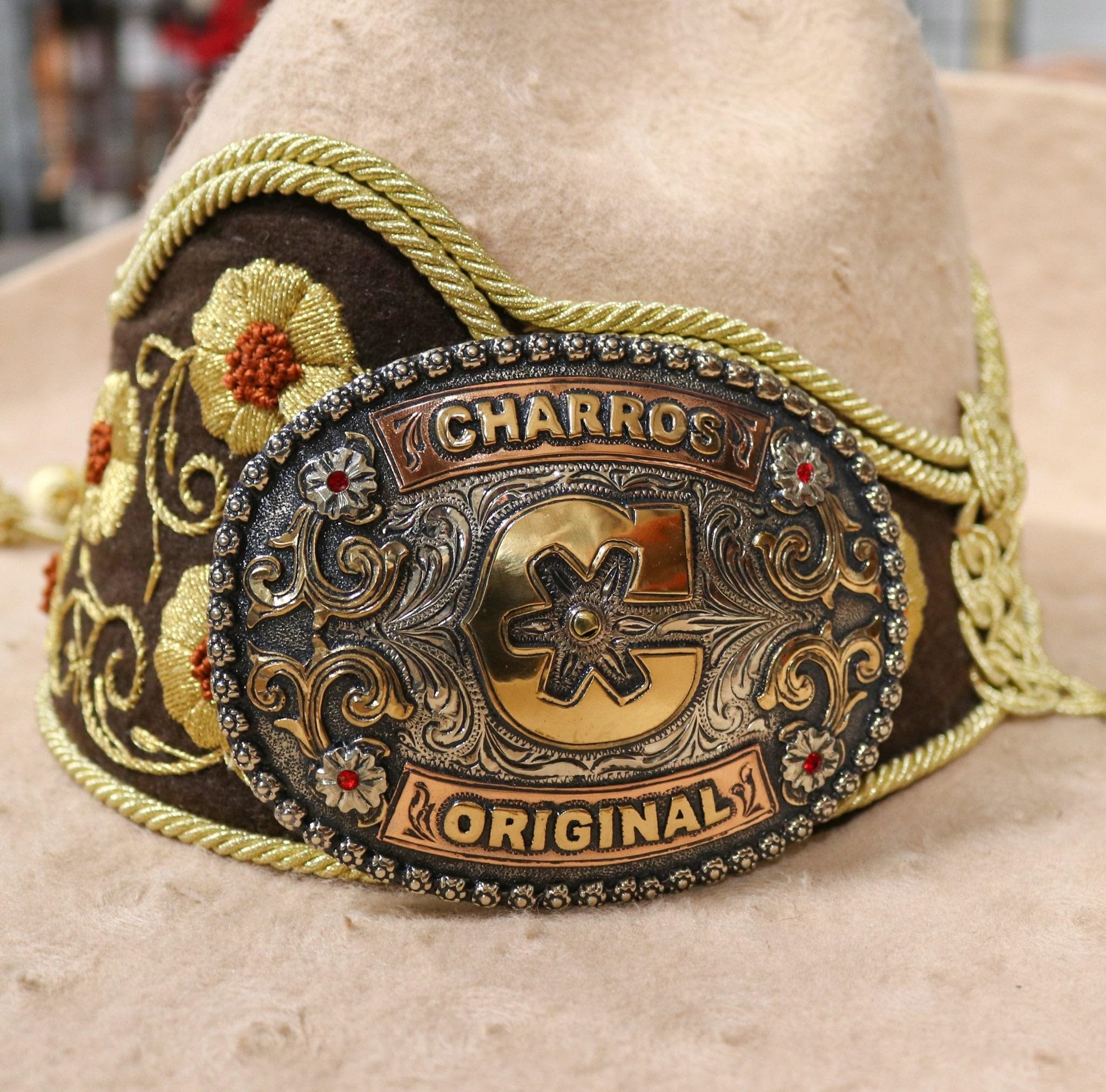 M-Royal Saddles Charros Original Show “C” Belt Buckle Hebilla