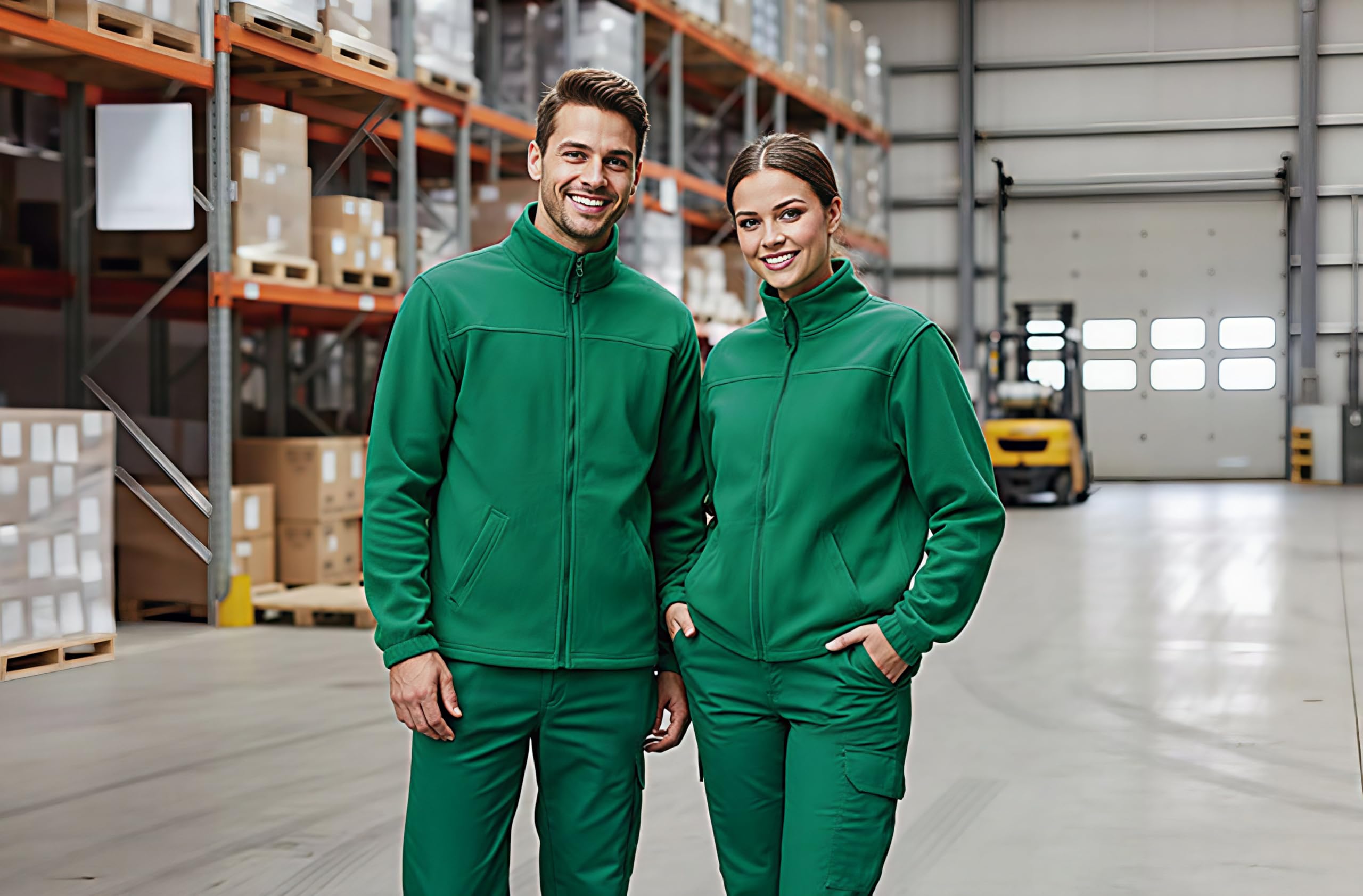 Genérico Chaqueta Forro Polar Térmico para Hombre y Mujer - Micro-Polar 300g/m² Alta Retención Térmica, Anti-Pilling, Cremallera Entera y Bolsillos con Cierre