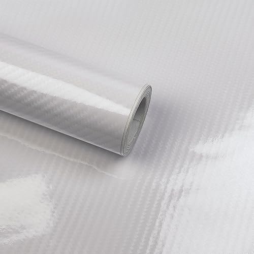 Lypumso - Rollo de vinilo de fibra de carbono 6D, película súper brillante para automóvil, con tecnología de liberación de aire sin burbujas, para
