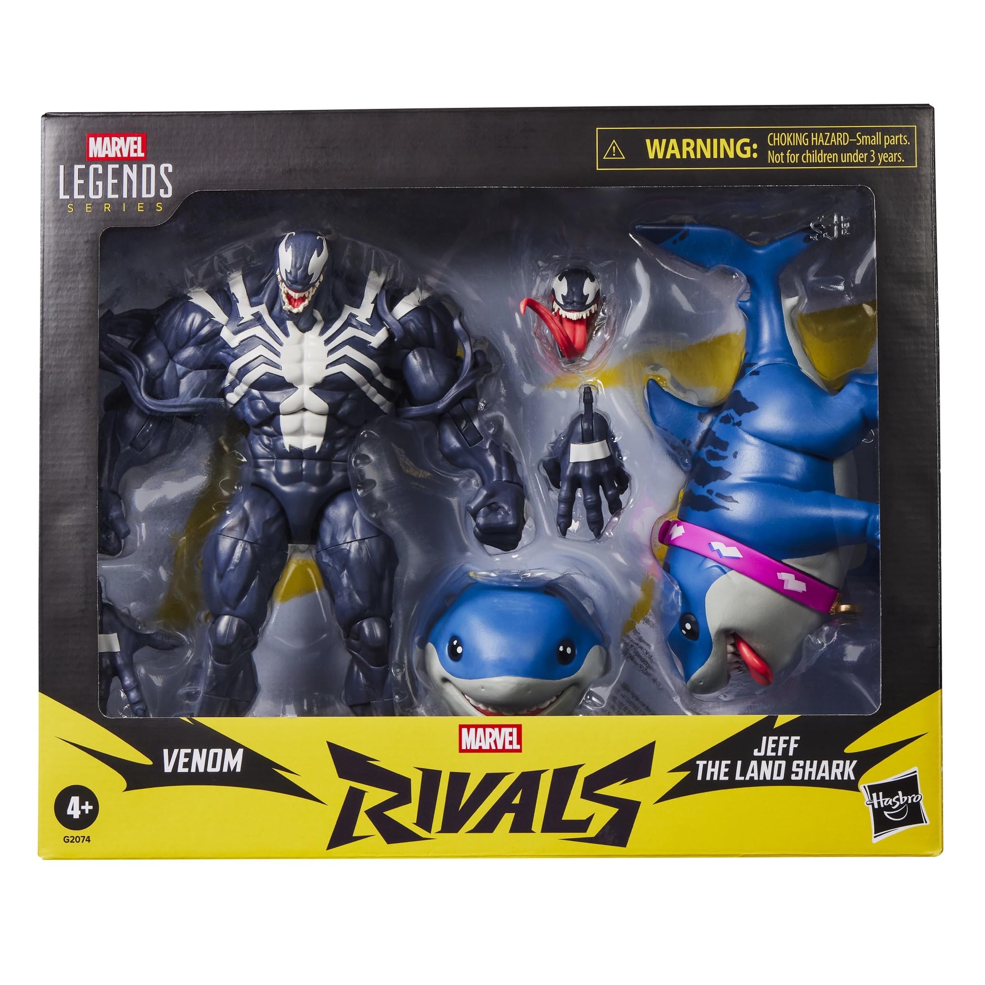 Marvel Legends Series Marvel Rivals Venom & Jeff the Land Shark, vom Videospiel inspirierte Action-Figuren (15 cm) zum Sammeln
