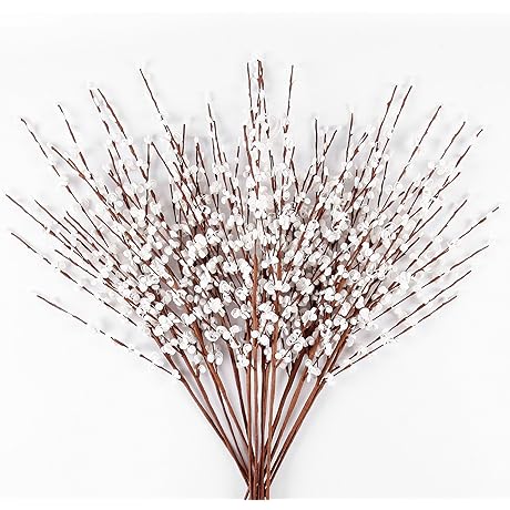 Artificial Pussy Willow Branches for Home Décor