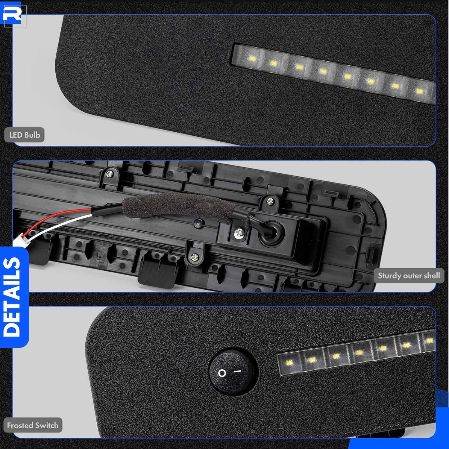 08V30-3BM-100 Rear Tailgate Cargo Light Assembly Compatible with Honda Passport 2026, Rear Cargo Area Interior Dome Light Replacement, Bright LED Utility Lamp Replace# 08V303BM100 PREO-PSS-030