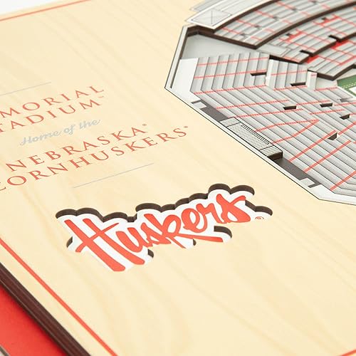 Miniatura 61 de YouTheFan NCAA Oklahoma Sooners - Arte de pared 3D de 5 capas con vista al estadio, Gaylord Family Oklahoma Memorial Stadium, 13.00 x 17.00 pulgadas