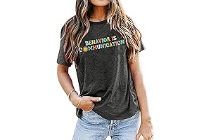 Women's Mental Health Awareness Inspirational Letter Print Top