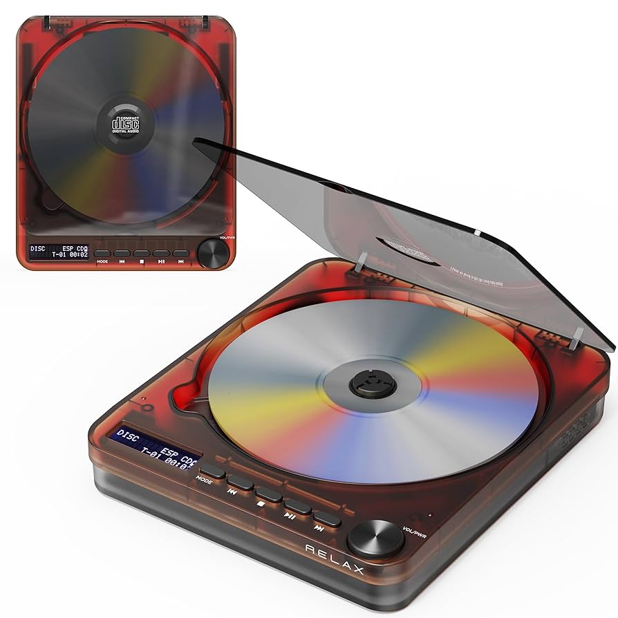 RELAX PIXEL TUNES CDプレーヤー Amazon.co.jp: RELAX Pixel Tunes Retro CD Player with Built