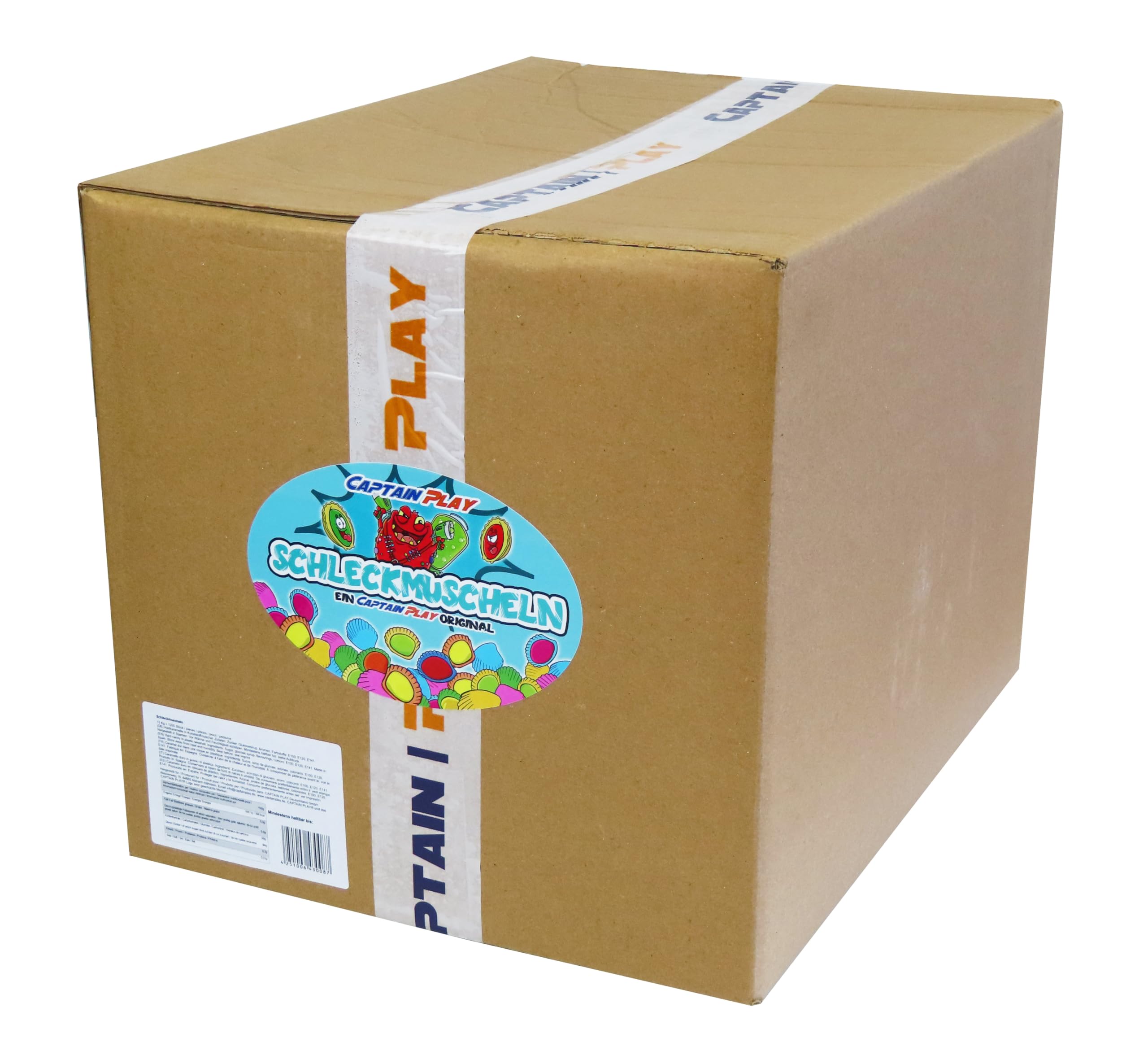 CAPTAIN PLAY Conchas de Golosina – 1.200 piezas individualmente envueltas – Party Bag Fillers Cumpleaños & Grandes Cantidades