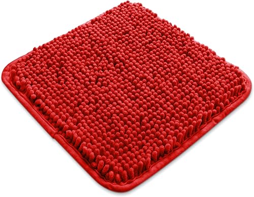 Miniatura 384 de Yeaban Alfombras de baño gris oscuro – Gruesas alfombras de baño de chenilla | Alfombras de baño absorbentes y lavables antideslizantes, alfombras