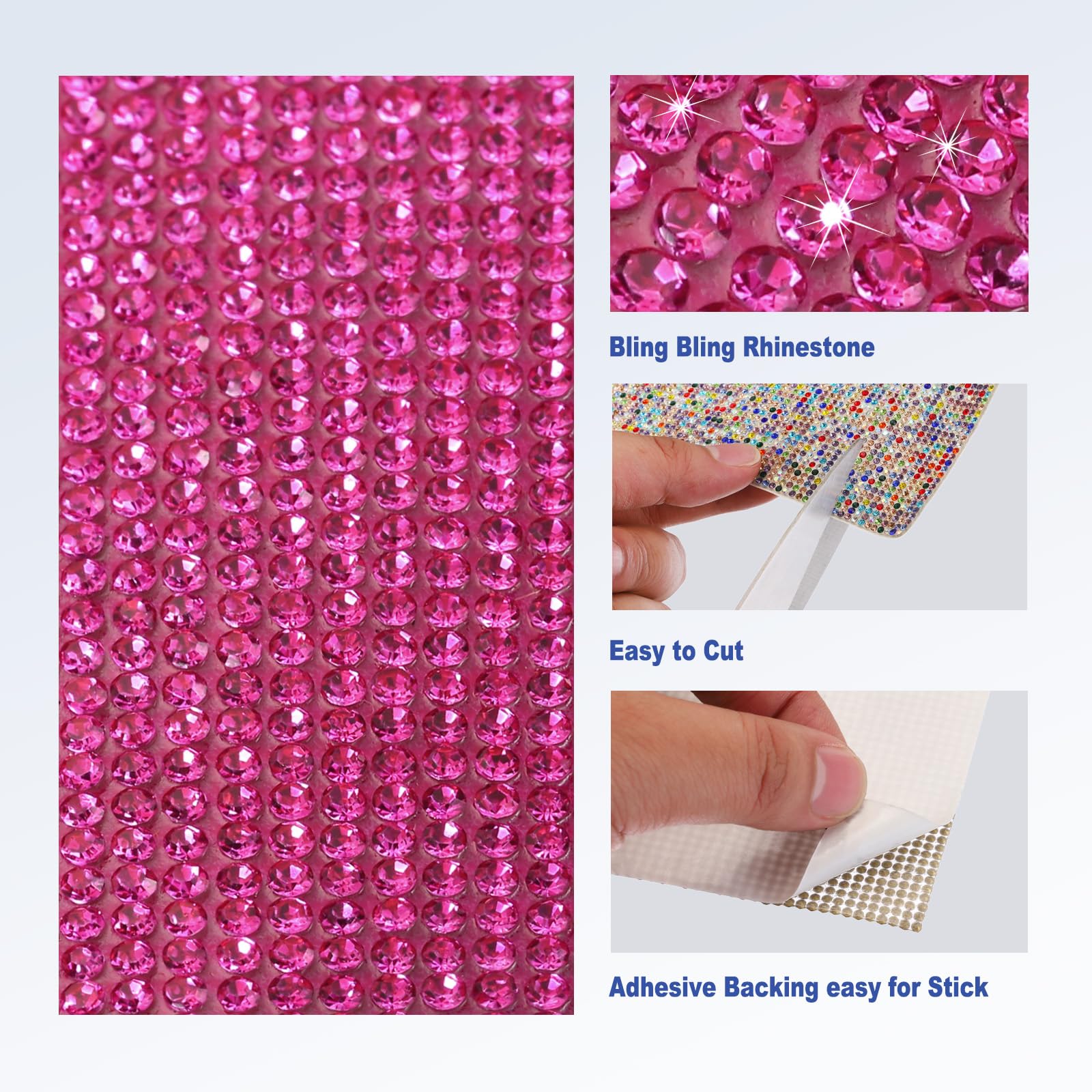 Amazon.com: MECCANIXITY 60750 Pcs Bling Crystal Rhinestone Sheet