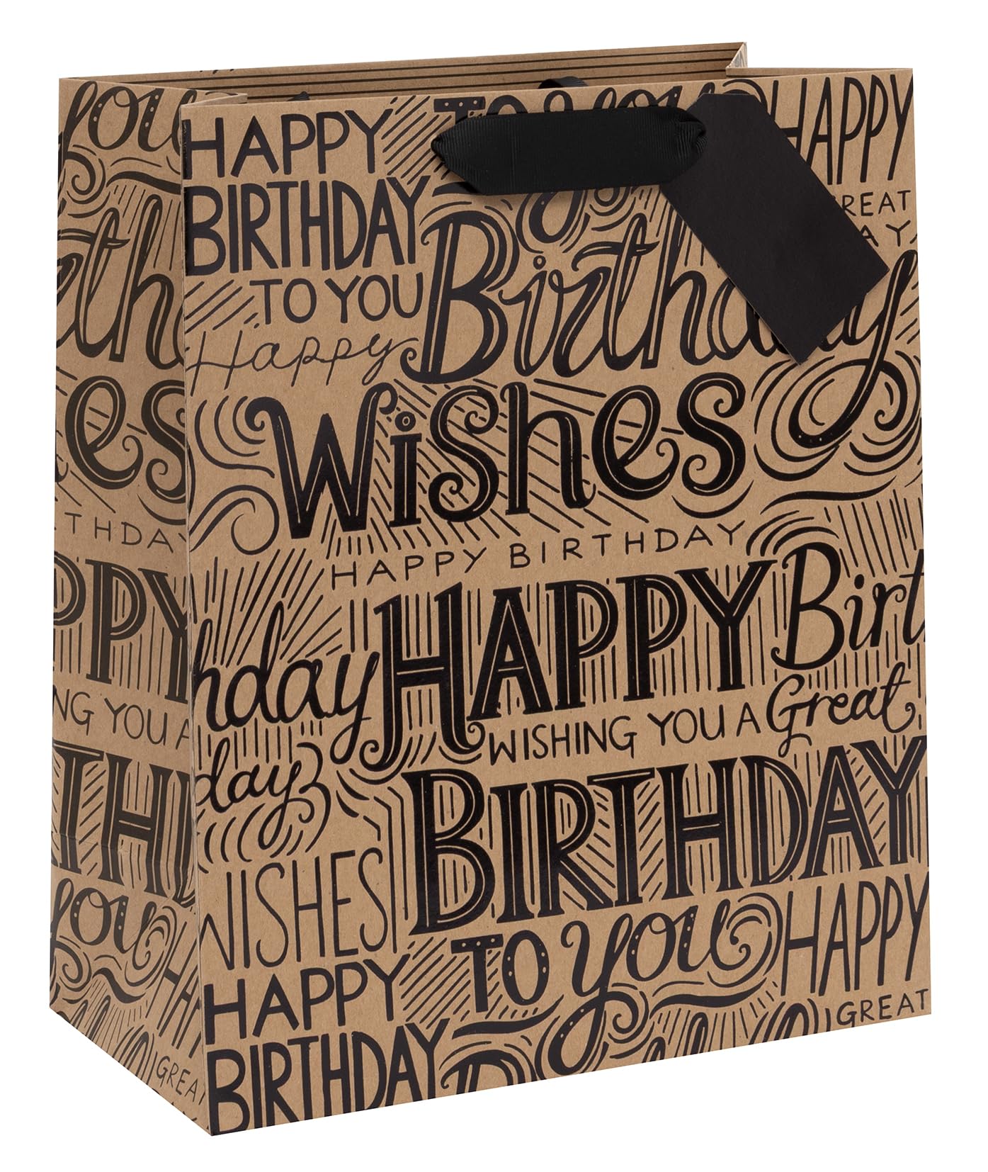 Glick M Large Gift Bag - Krafty Birthday Design - 260 X 315 X 135M