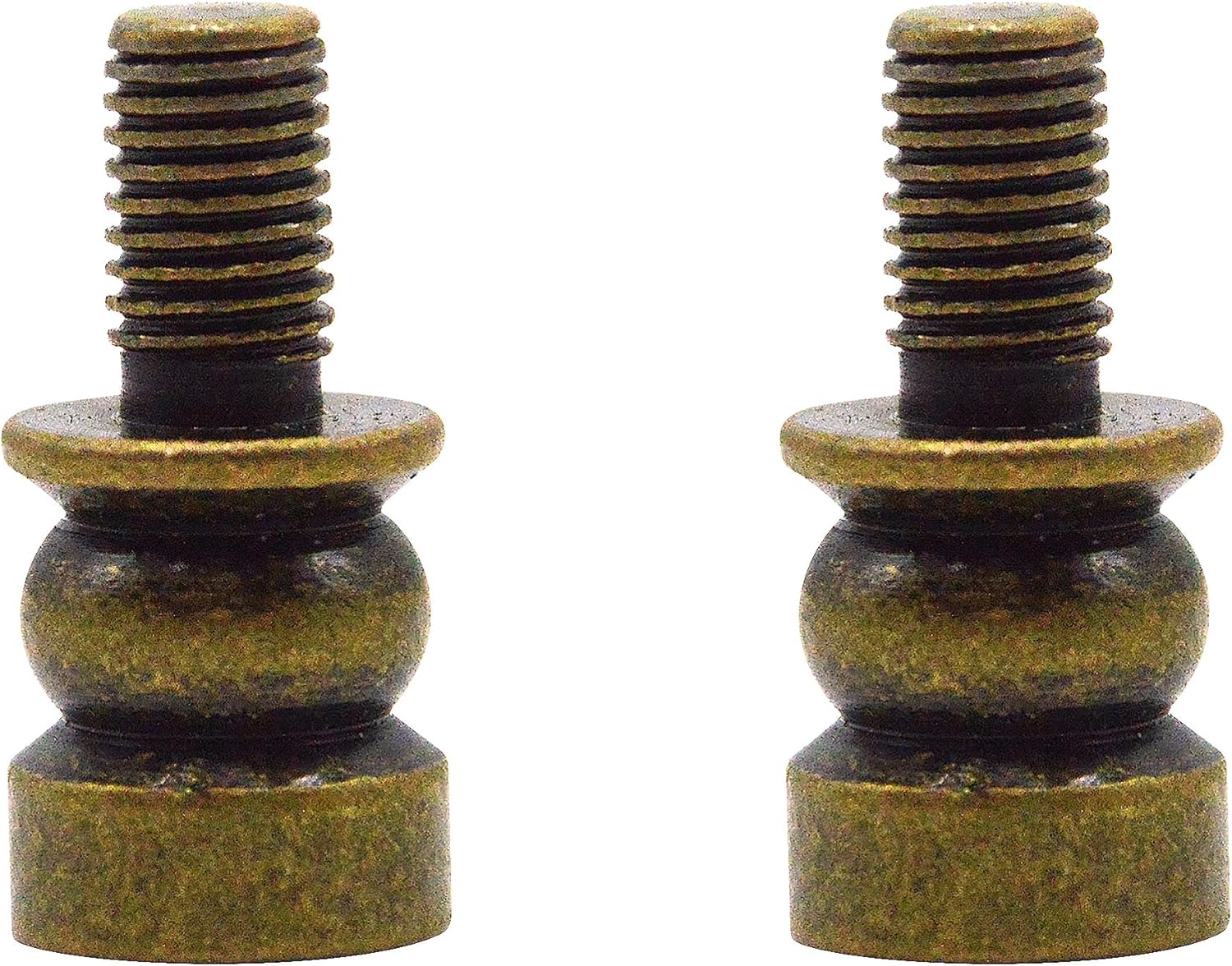 ECUDIS Lamp Shade Risers Lamp Finial Extender, 2 Pack (Antique Brass, 0