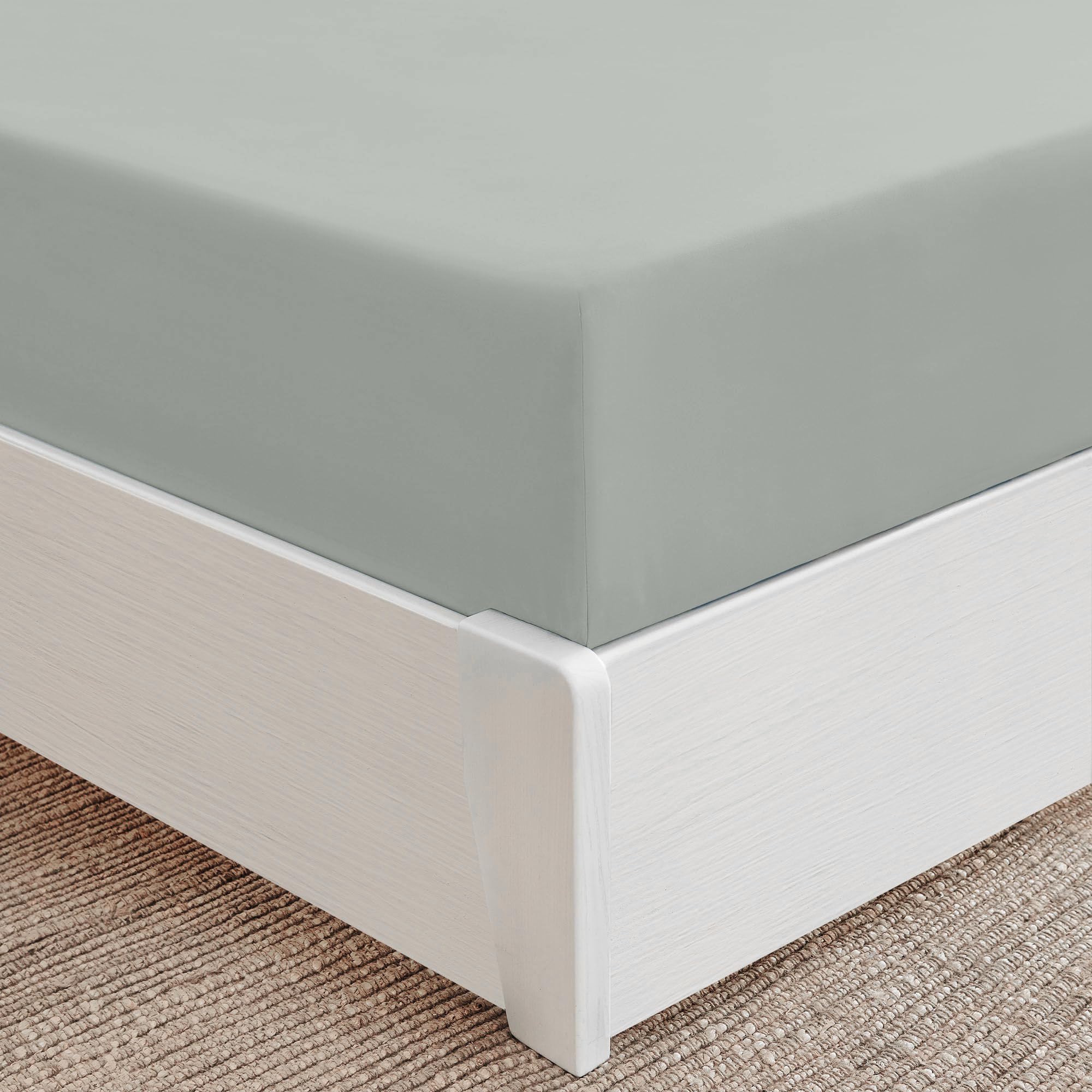 Mellanni Fitted Sheet Cal-King Spa-Mint - Brushed Microfiber 1800 Bedding - Wrinkle, Fade, Stain Resistant - Hypoallergenic - 1 Fitted Sheet Only (Cal King, Spa Mint)