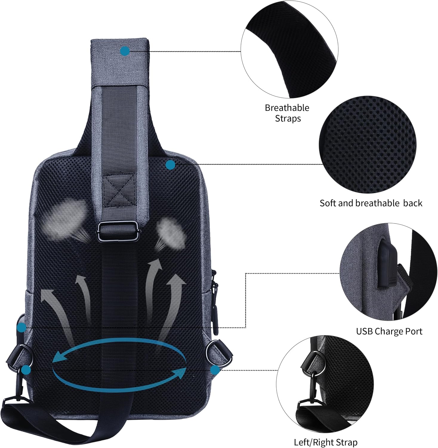 9-11 Inch iPad Bag Tablet Sleeve Satchel Messenger Sling Shoulder Strap Carrying Case for Fire Laptop Kindle or Others - Image 4