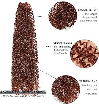 Amazon.com : Ginger Yanky Twist Crochet Hair Pre Looped 14 Inch