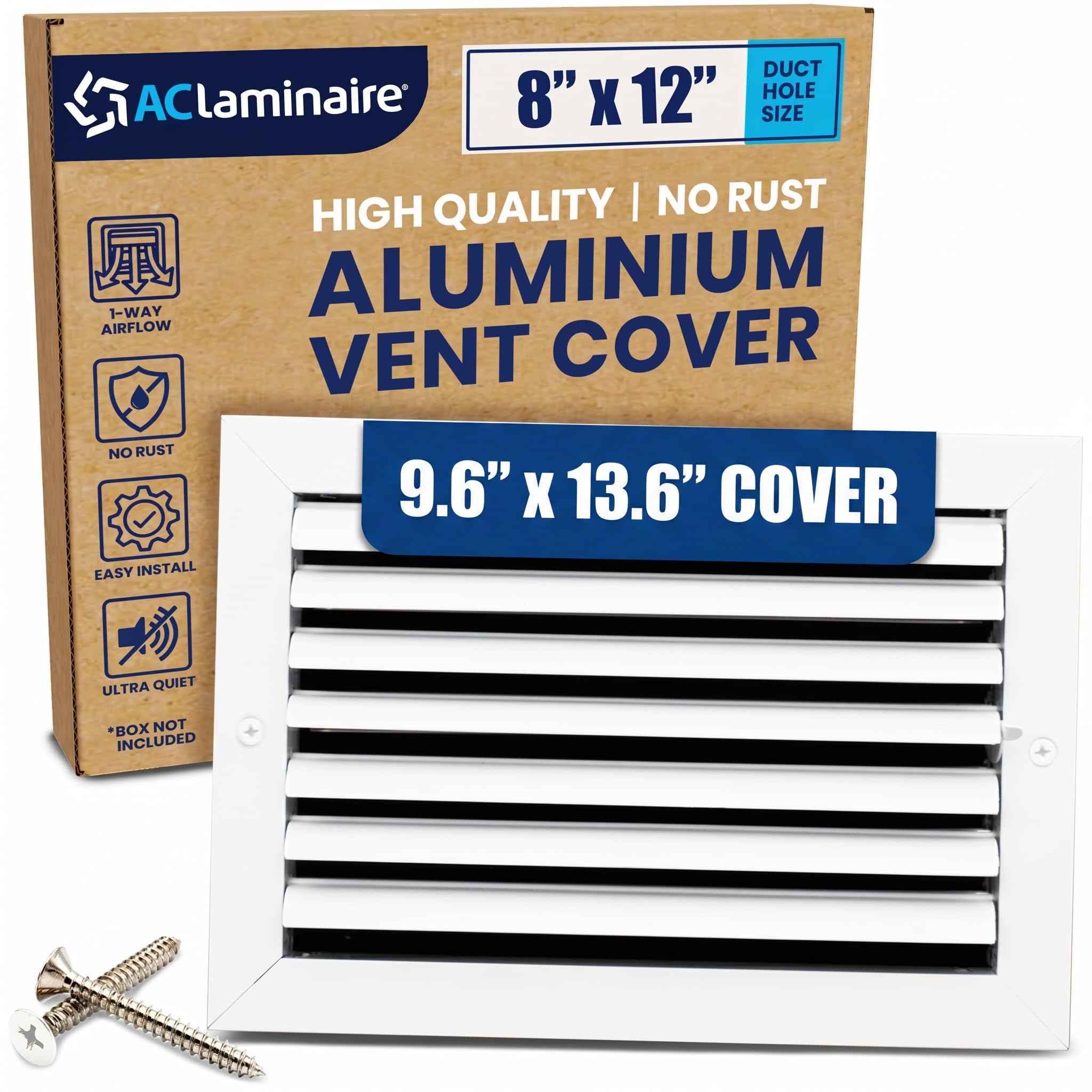 LAMINAIRE 8x12 Aluminum Wall Ceiling Register