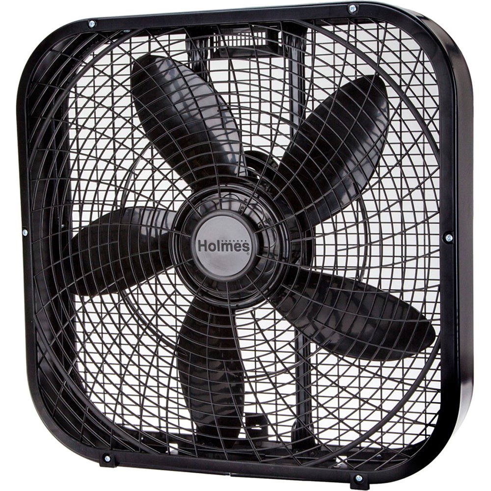 ボックスファン　Holmes Holmes 20-Inch Box Fan, Black : Amazon.in: Home & Kitchen