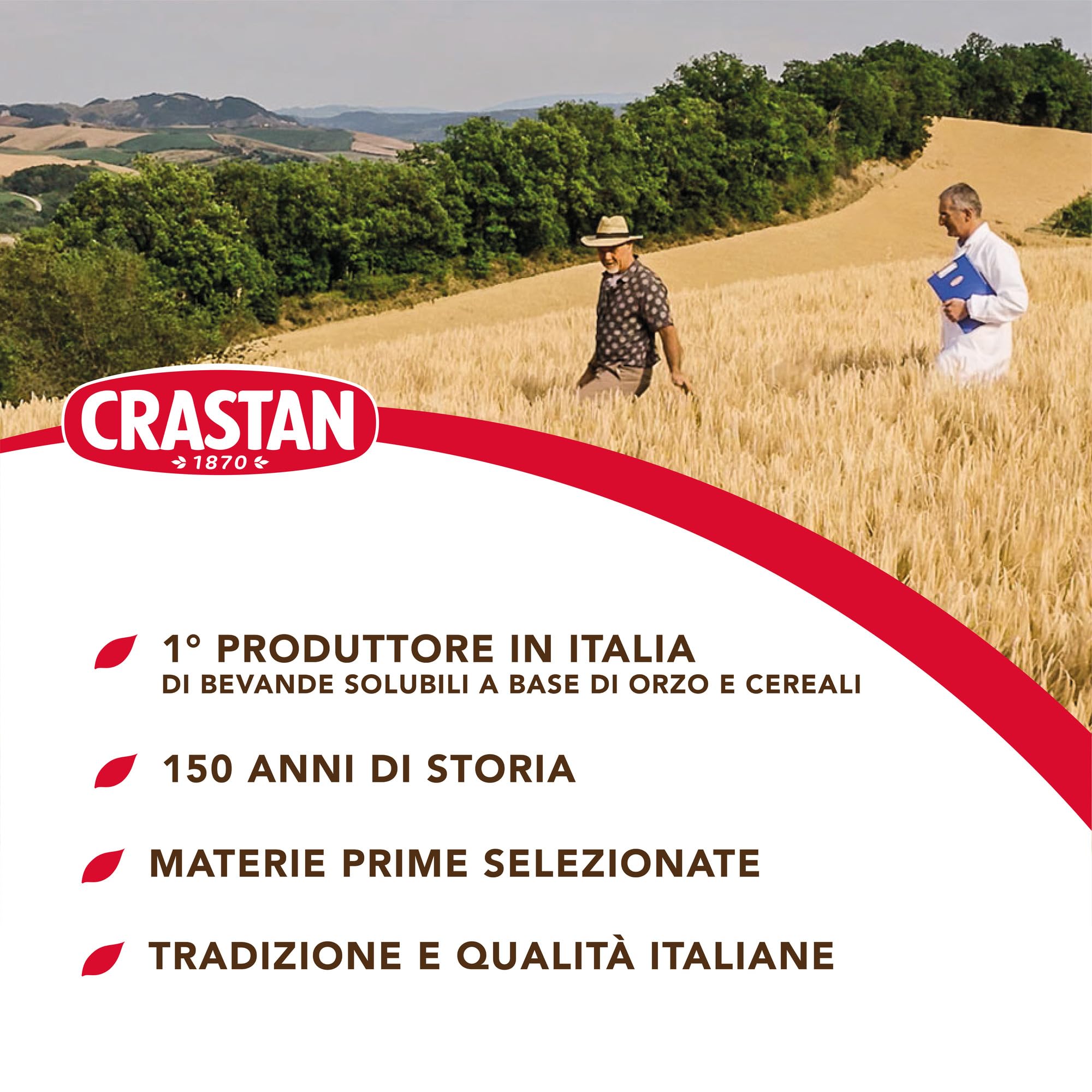 Crastan Caffè Solubile per Latte - 6 vasetti da 100 gr