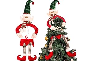 Festive Santa Legs for a Joyous Christmas Tree