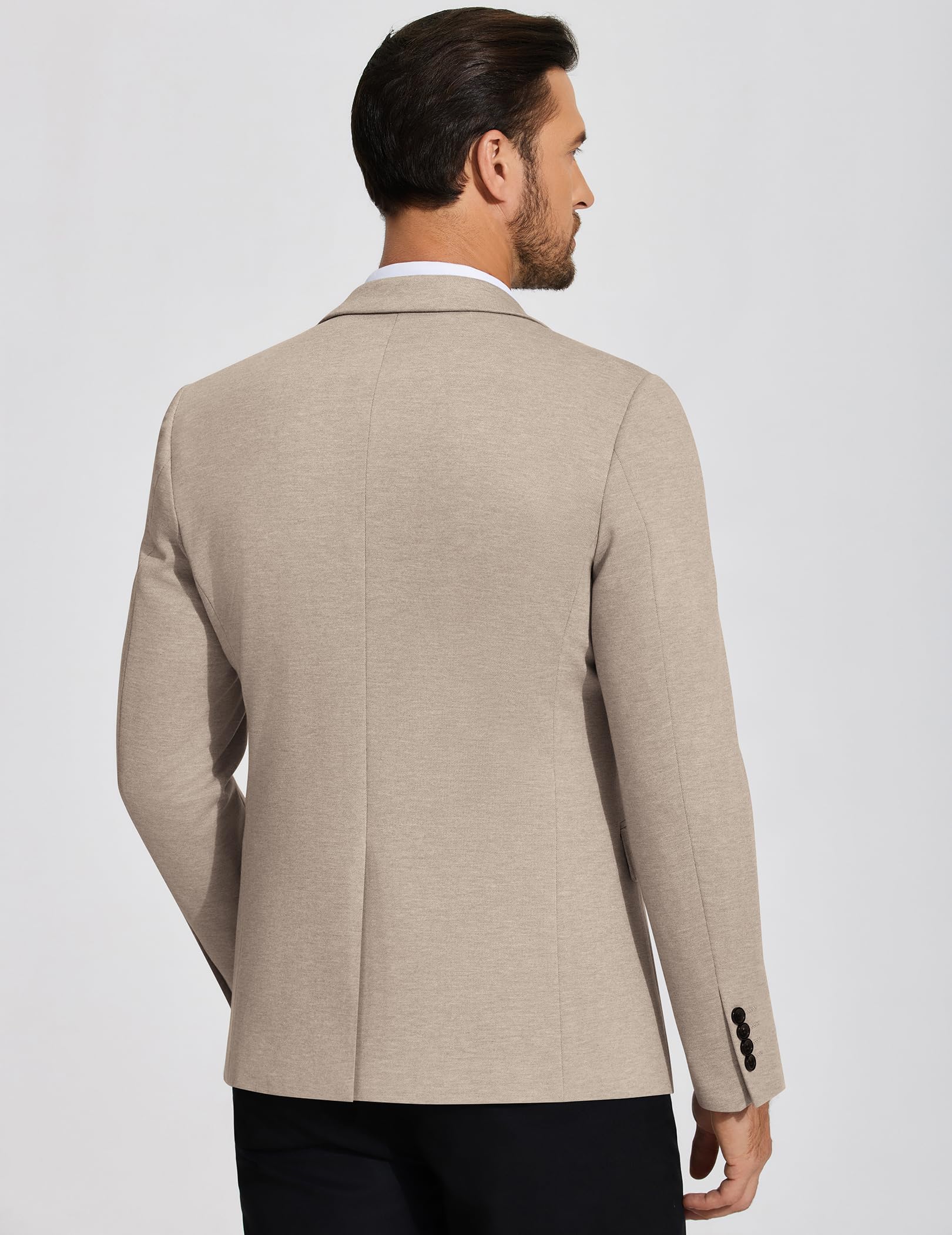 COOFANDY Giacca da uomo casual con due bottoni, leggera, con fodera stampata