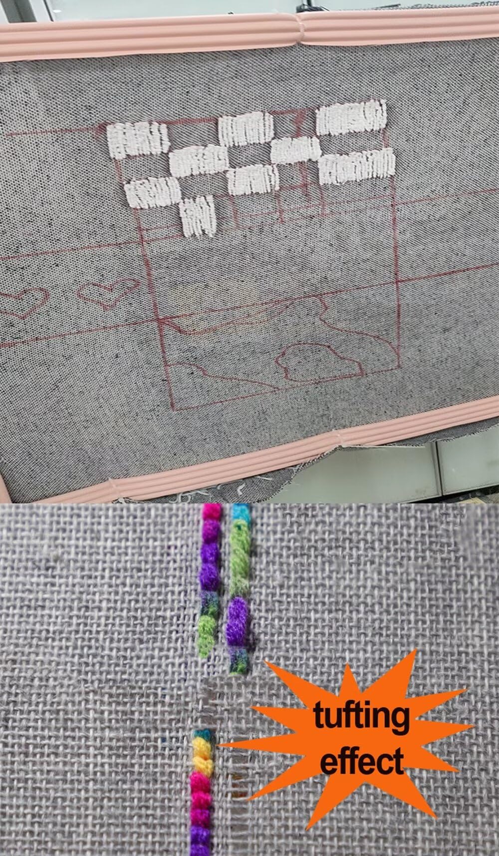 Tela para Respaldo de Alfombra, Tela para Bordado Hecho a Mano, Tela Mixta de algodón y poliéster (Gris Blanco, 200 x 600 cm)