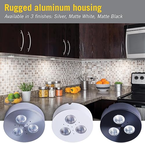 Miniatura 3 de Armacost Lighting 223312 Luz de disco LED de grado profesional de 4000 K, totalmente regulable con atenuadores estándar e instalación de montaje en