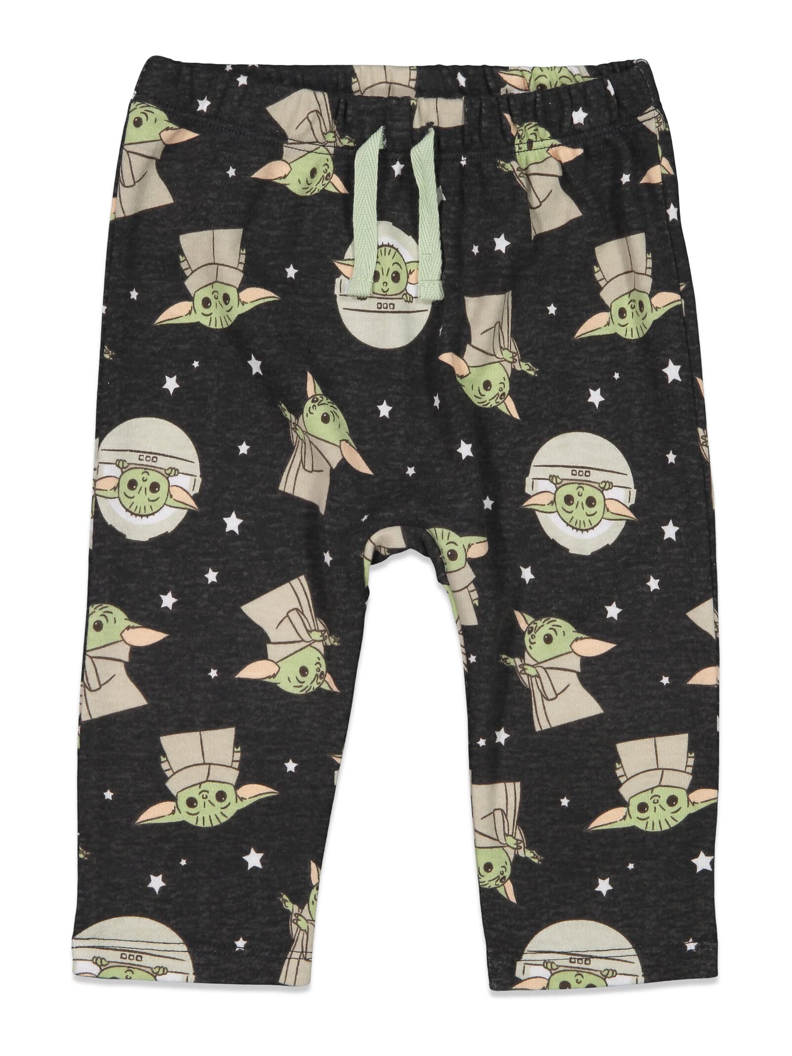 Star Wars Mandalorian Baby Yoda Baby Boys 4-częściowy zestaw wyprawek grafitowy/zielony