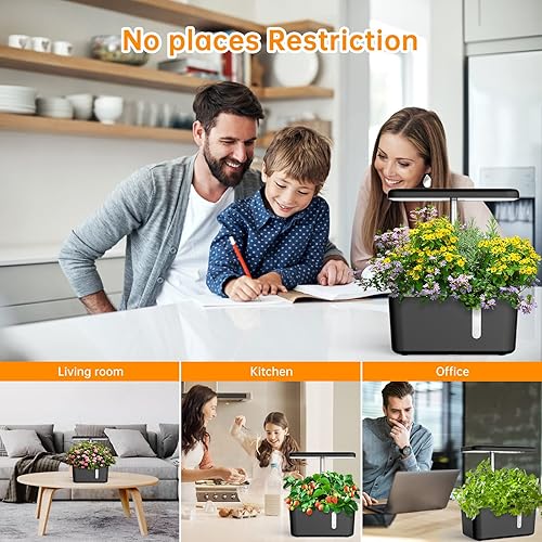 Miniatura 4 de Sistema de cultivo hidropónico de jardín interior con 3 modos de luz de crecimiento LED, kit de cultivo interior, se puede utilizar en cualquier