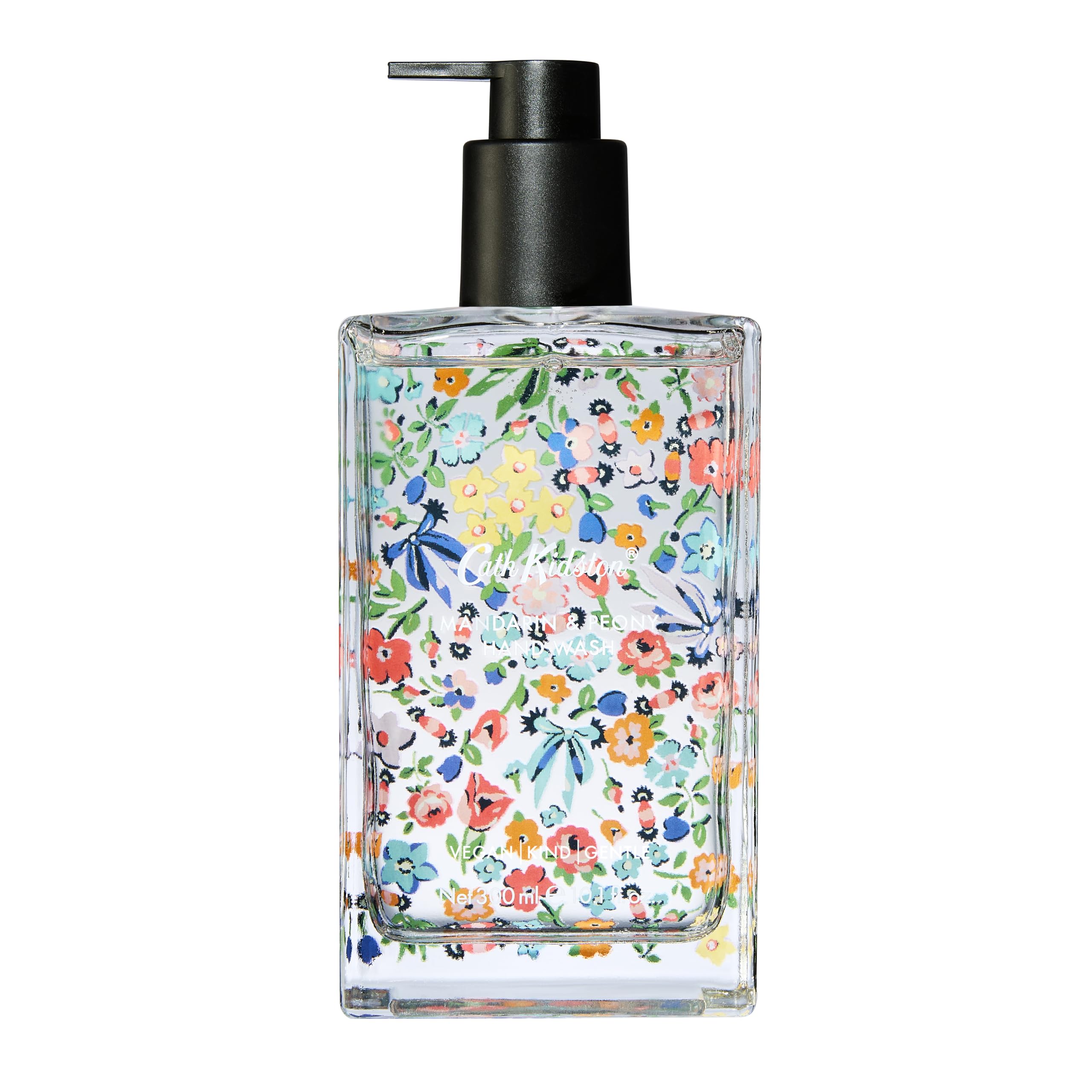 Cath Kidston Handwash 300ml In Glass, Scents of Mandarin and Peony, Moisturiser, Kitchen or Bathroom, Vegan and Cruelty Free, Beauty Gift, Christmas Stocking Filler