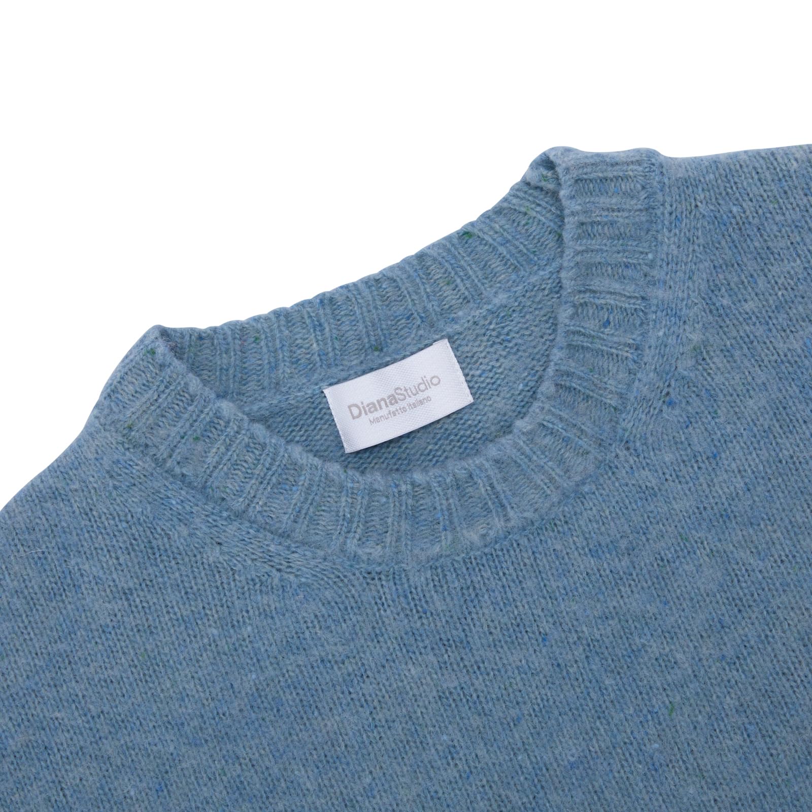 Diana Studio - Gerauter Rundhals aus 100% Merinowolle, Herren, Casual Fit