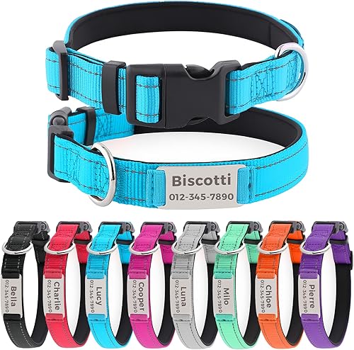 Collar táctico personalizado para perros de razas grandes y medianas, nailon de grado militar resistente con hebilla de metal fuerte, nombre disponible en Yaxa Colombia