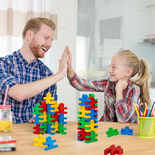 Miniatura 2 de Juguetes Montessori para niños y niñas de 2, 3 y 4 años, 16 piezas de bloques de construcción de madera para niños de 1 a 3 años, juguetes