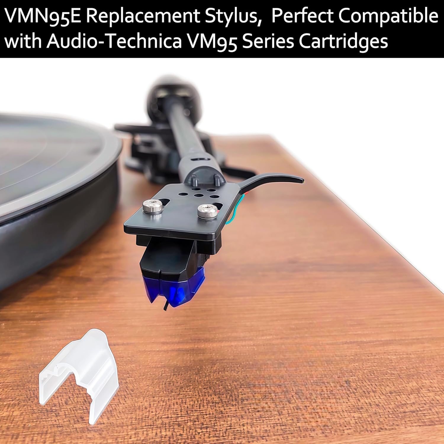 AT-VMN95E Elliptical Replacement Turntable Stylus for AT-XP3 Cartridges, AT-VM95 Series Cartridges, Compatible with Audio-Technica AT-LP120X Series, AT-LP120XUSB, AT-LP120XBT-USB, AT-LP1240-USB - Image 6