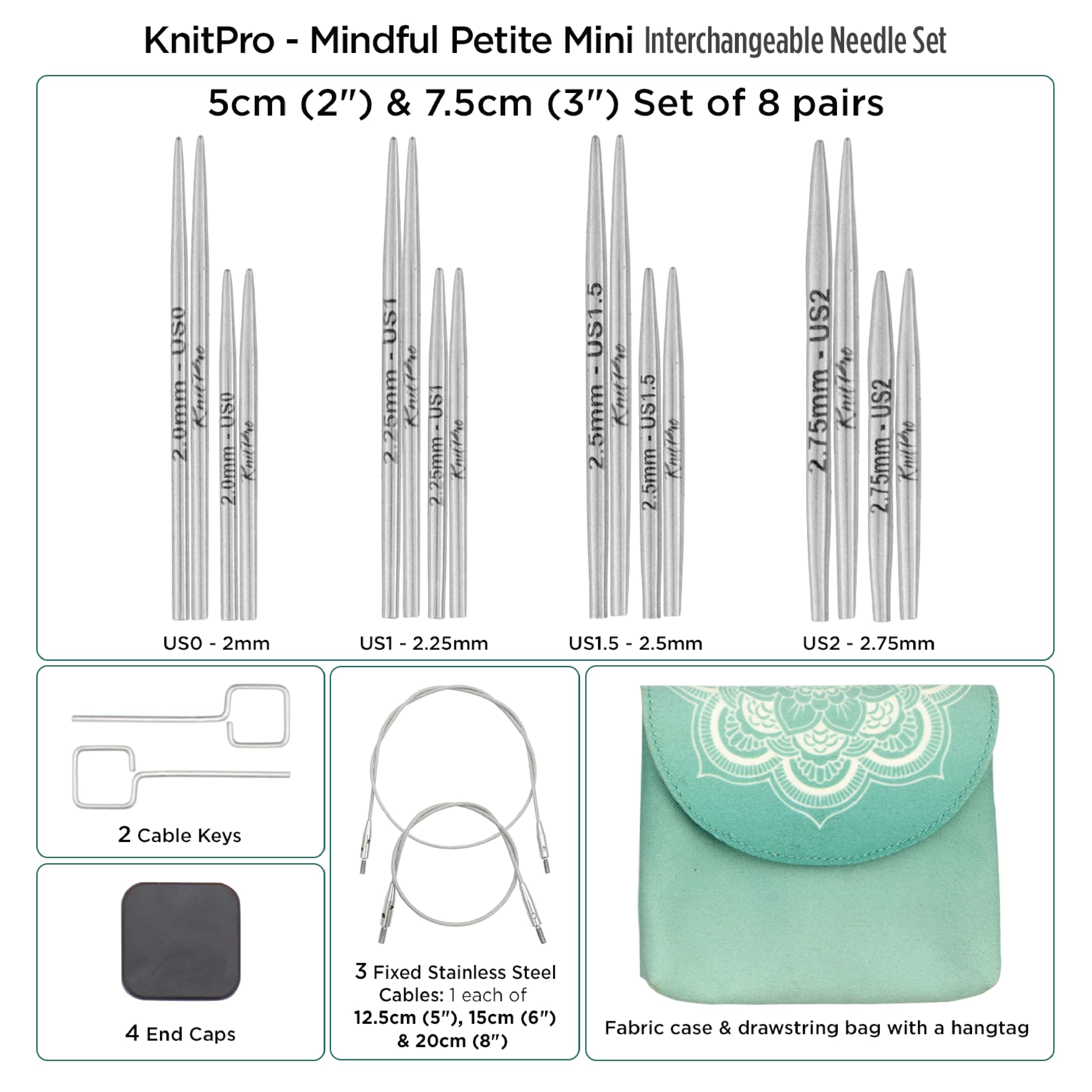 KnitPro Set intercambiable Mindful Petite Mini