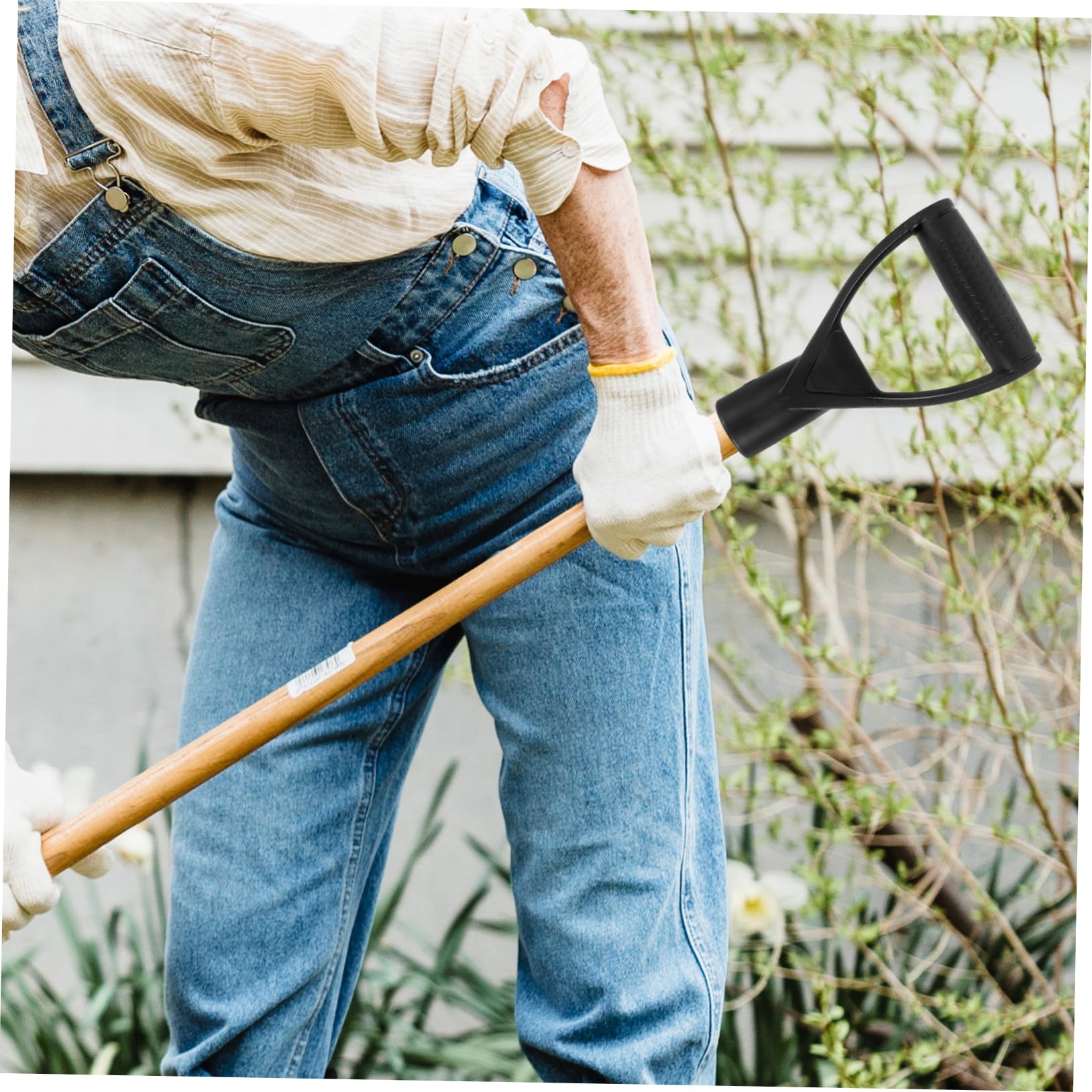 TOYANDONA 4 Pezzi impugnatura in plastica vanga pala mano maniglie maniglia Strumenti da giardino semplice manico di pala manico della pala da giardino utile manico della pala