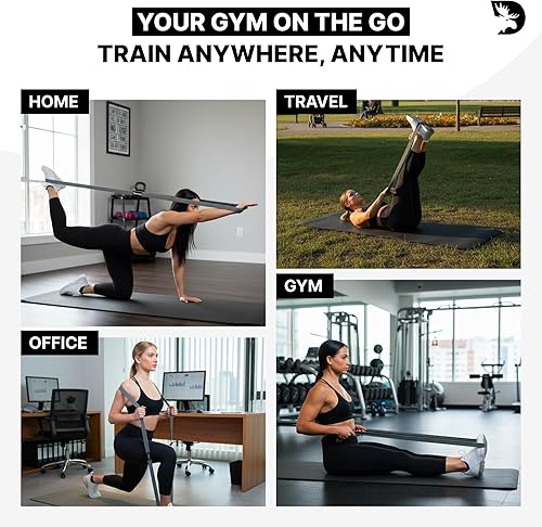 Miniatura 7 de DMoose - Bandas de resistencia de tela para entrenamiento, bandas largas de entrenamiento, dominadas, tela gruesa, banda de resistencia larga,