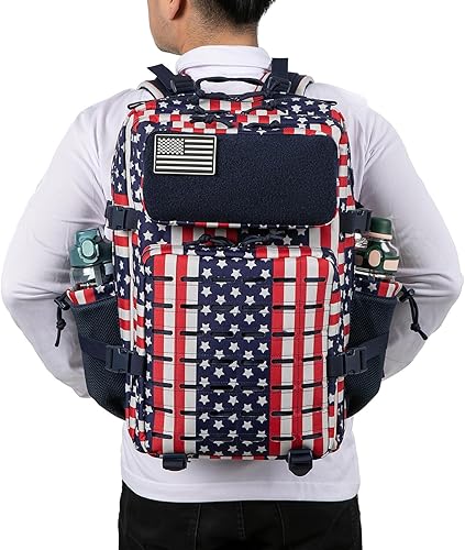 Miniatura 42 de QT&QY Mochilas tácticas militares para hombres, mochila Molle de 35 L, 45 L, bolsa grande de 3 días, mochila de senderismo con soporte para botella