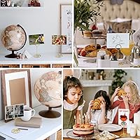 Vista 7 de Paquete de 20 soportes para números de mesa, soportes para números de mesa de 3.35 pulgadas, soporte para tarjetas de lugar para bodas, fiestas