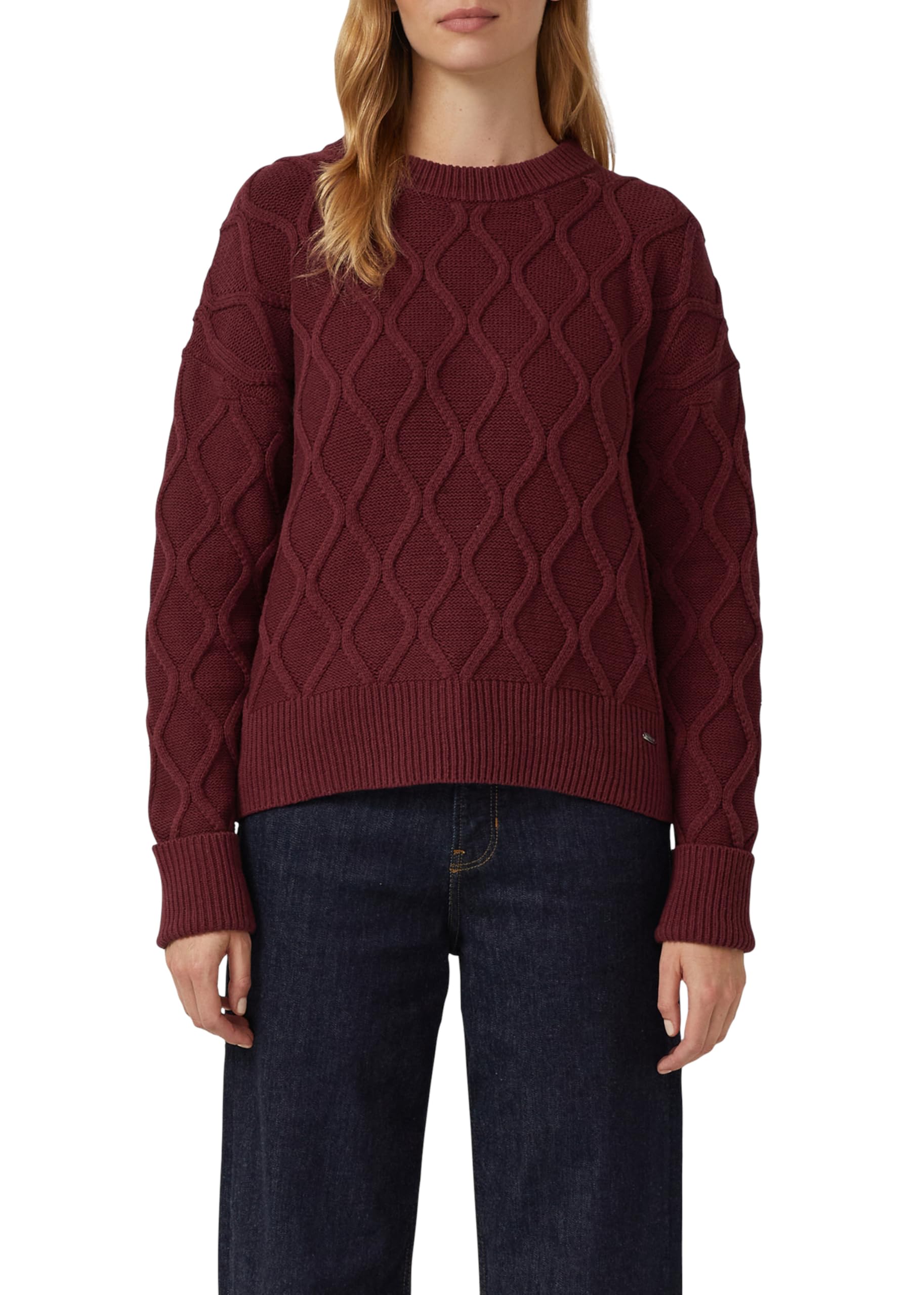 s.Oliver Pullover im Relaxed Fit mit Zopfmuster