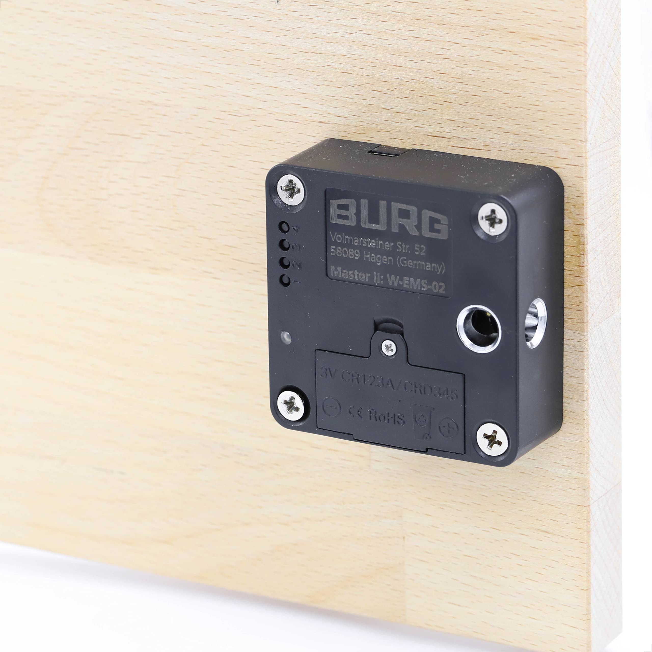 BURG Master Pro elektronisches Möbelschloss – RFID Schrankschloss (Möbel/Schrank/Schublade) – Zutrittskontrolle für Schranktür & Schublade – 13,56 MHz MIFARE® Classic